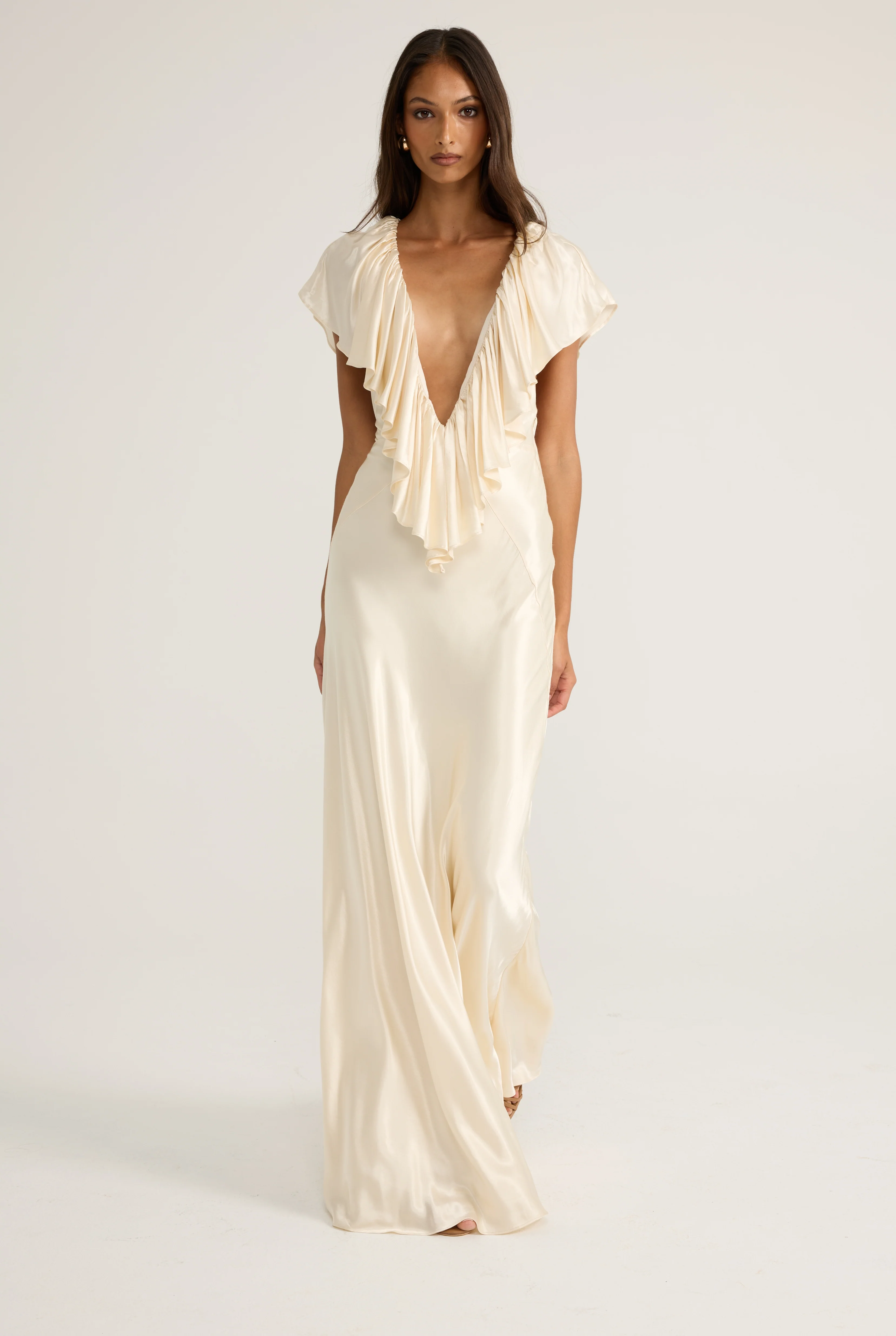 Clover Gown - Satin Cream - Image 7