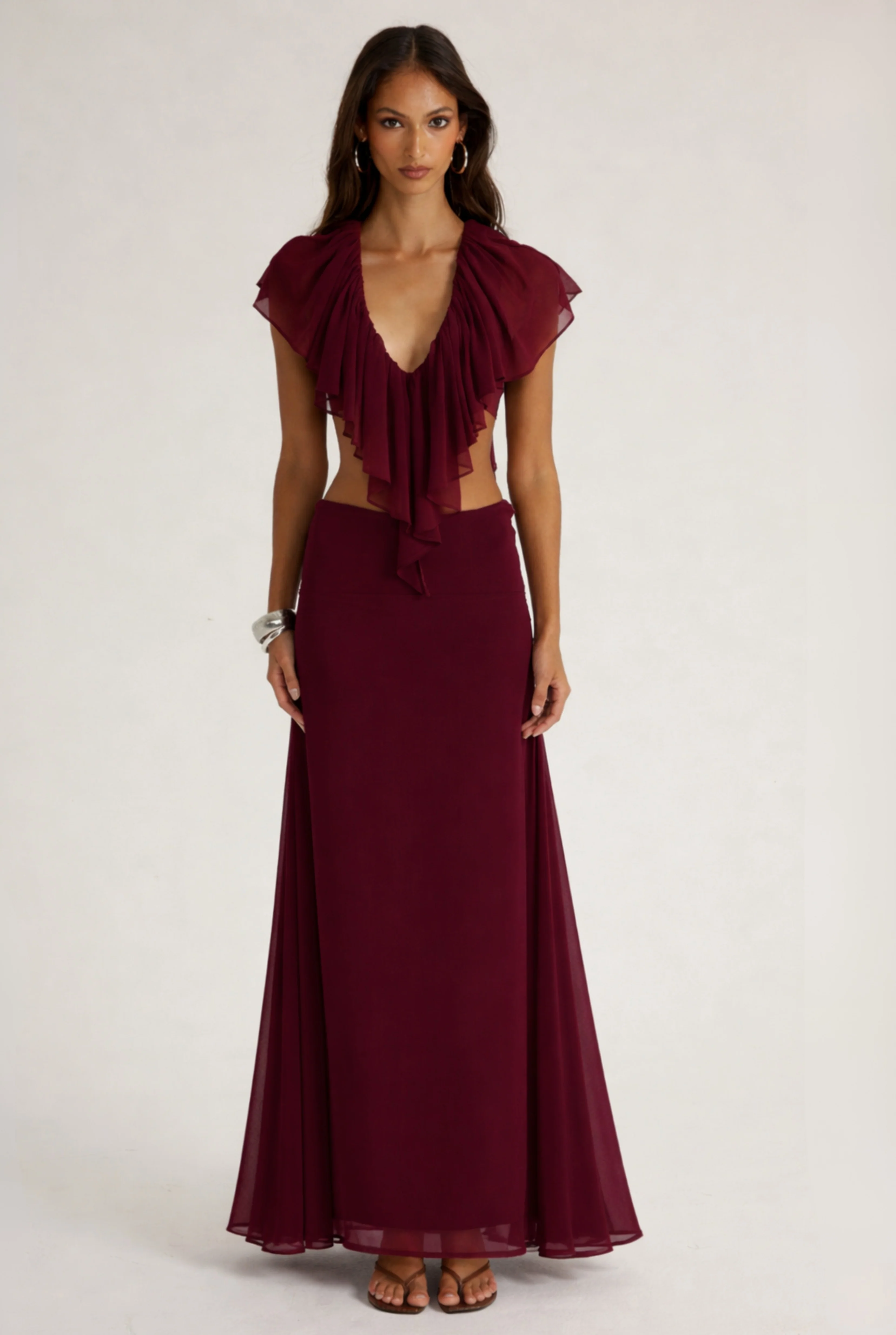 Clover Skirt - Burgundy - Image 6