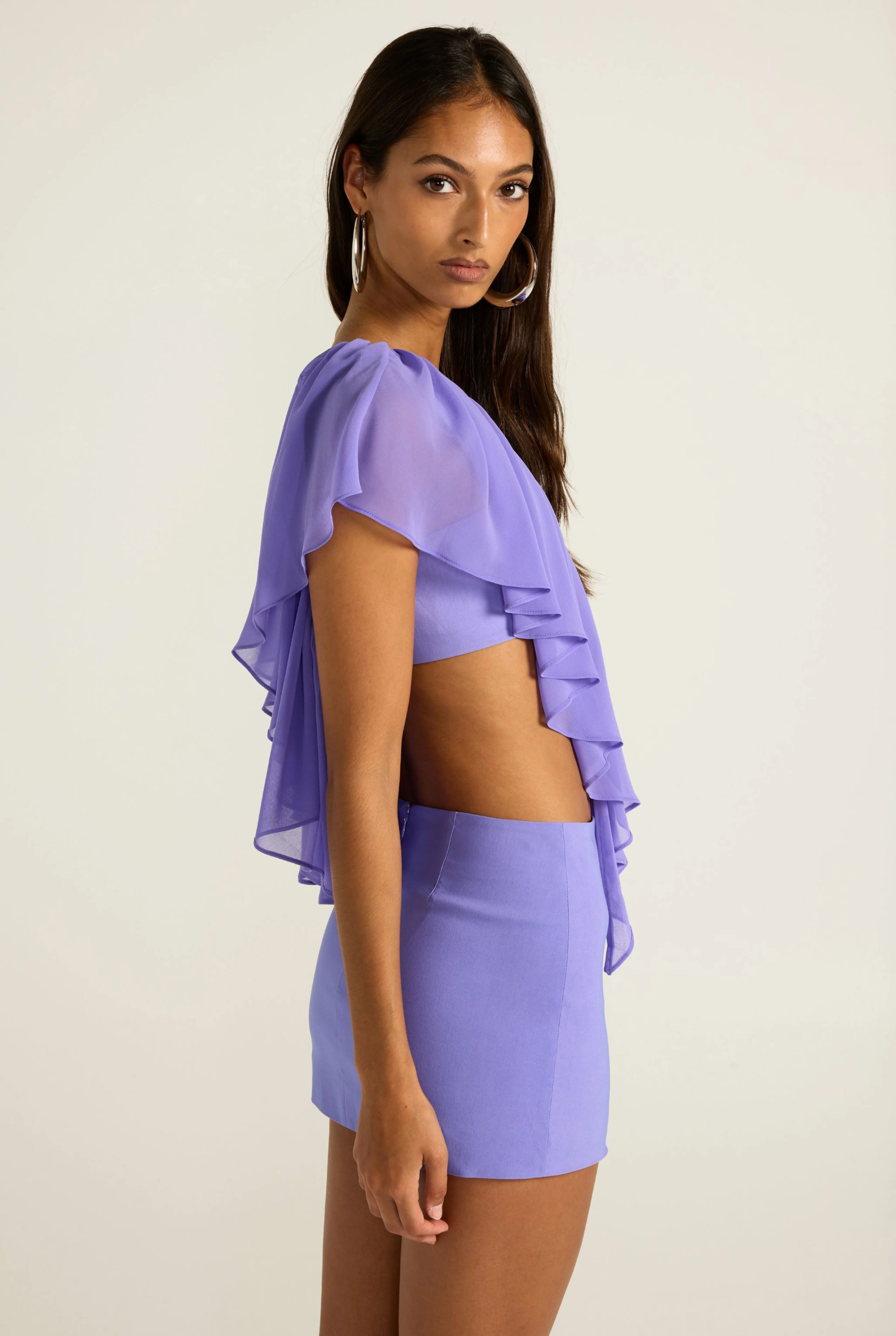 Clover Mini Skirt - Periwinkle - Image 6