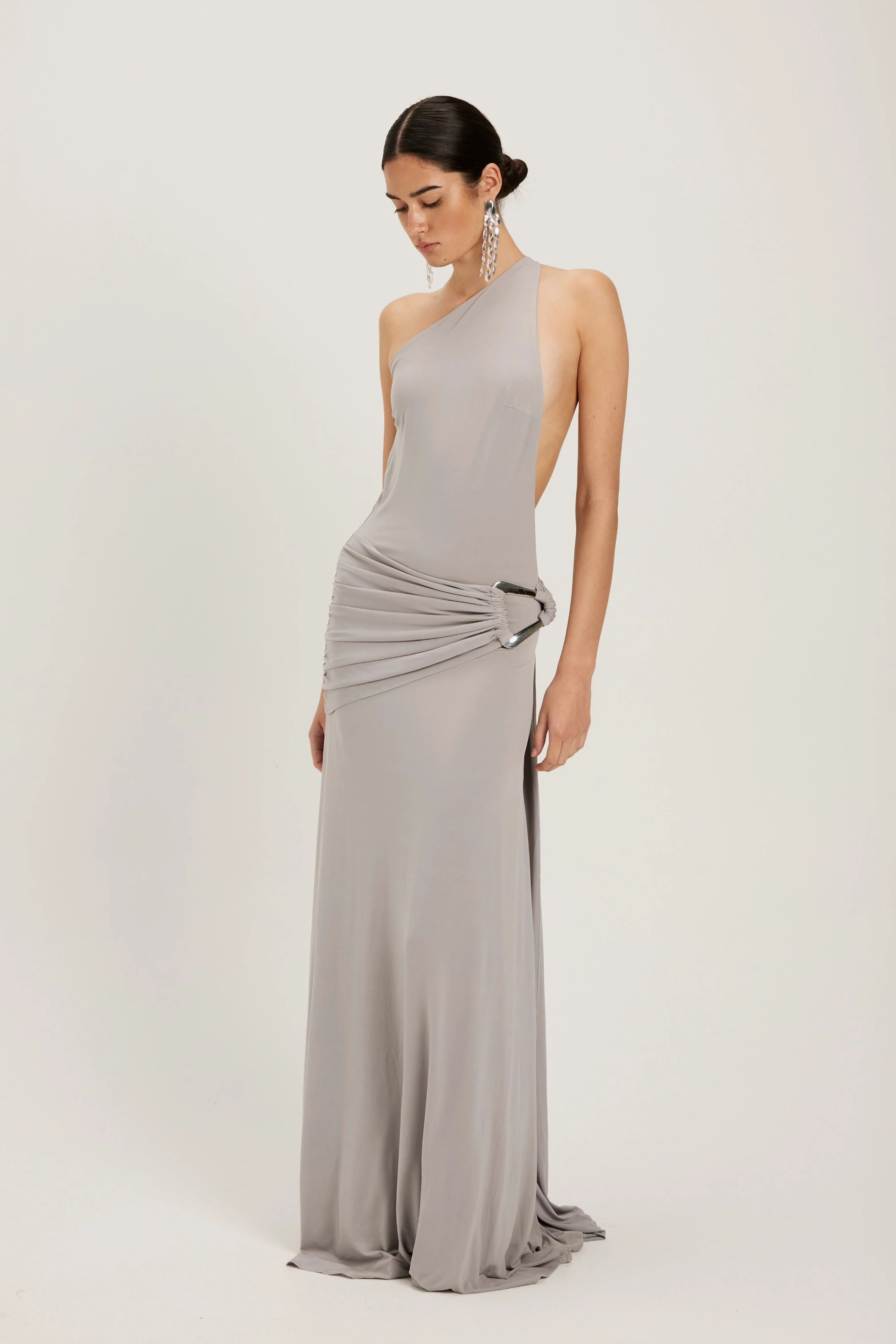 Gaia Gown - Silver Grey - Image 3