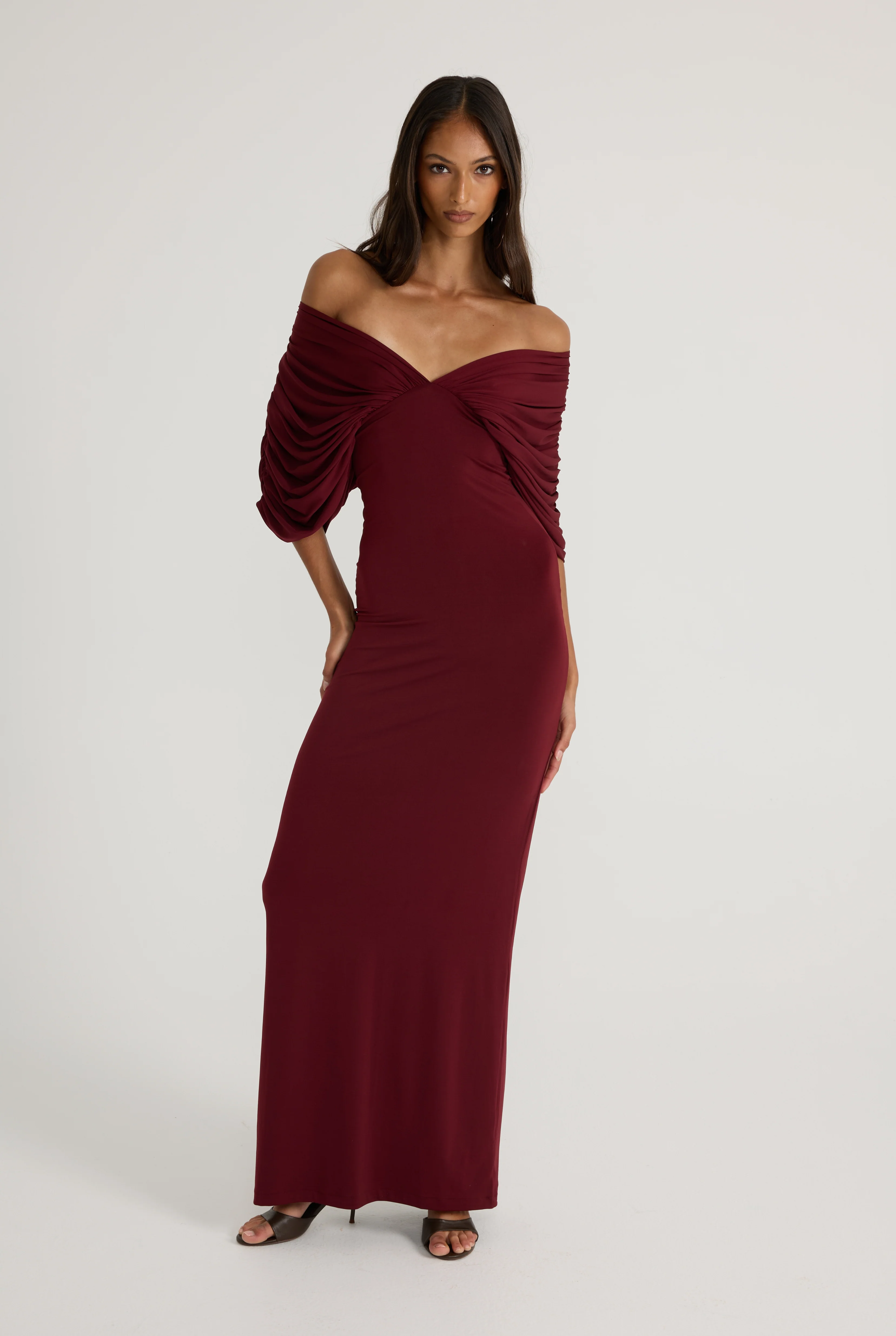 Neve Dress - Burgundy - Image 5