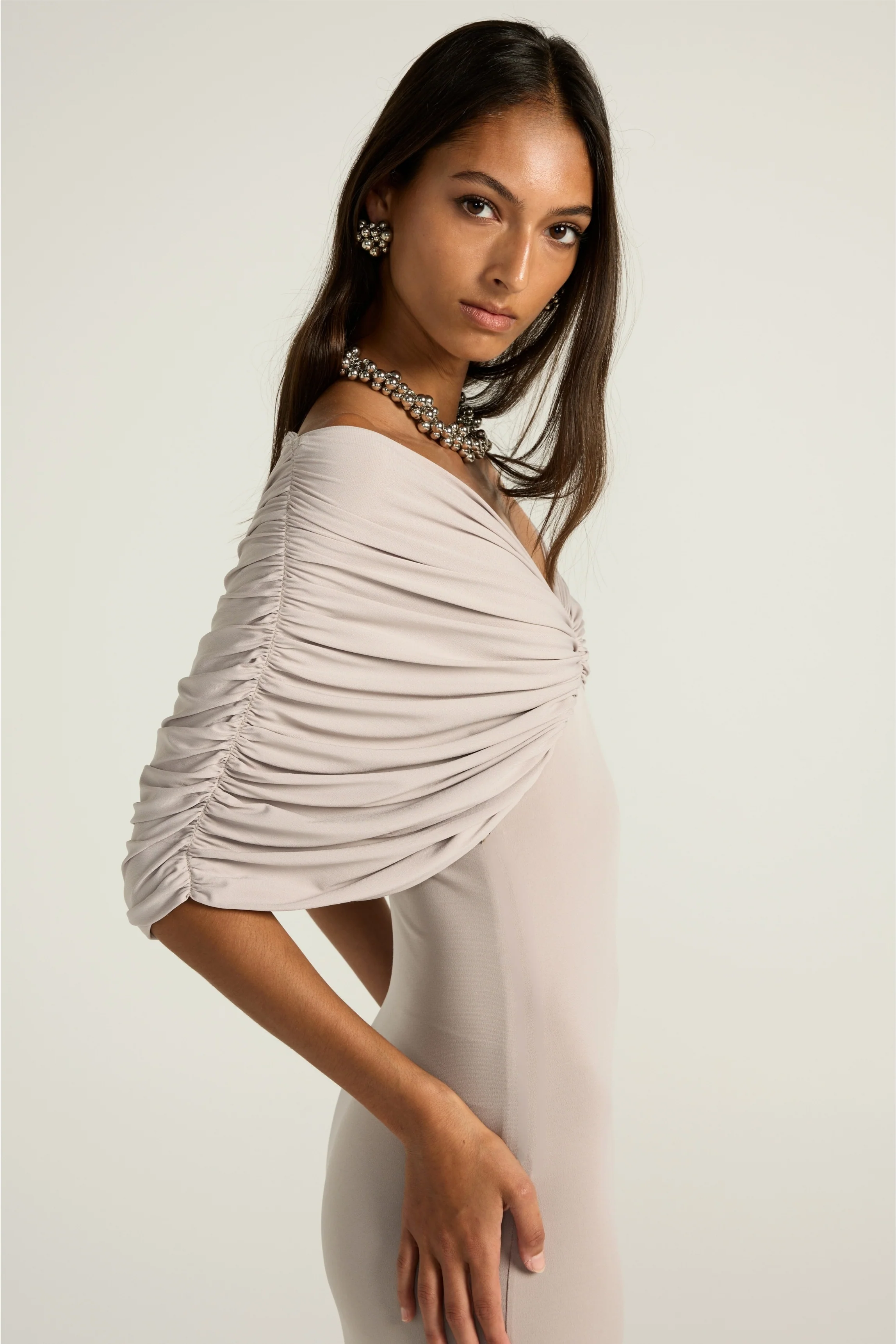 Neve Dress - Grey - Image 6