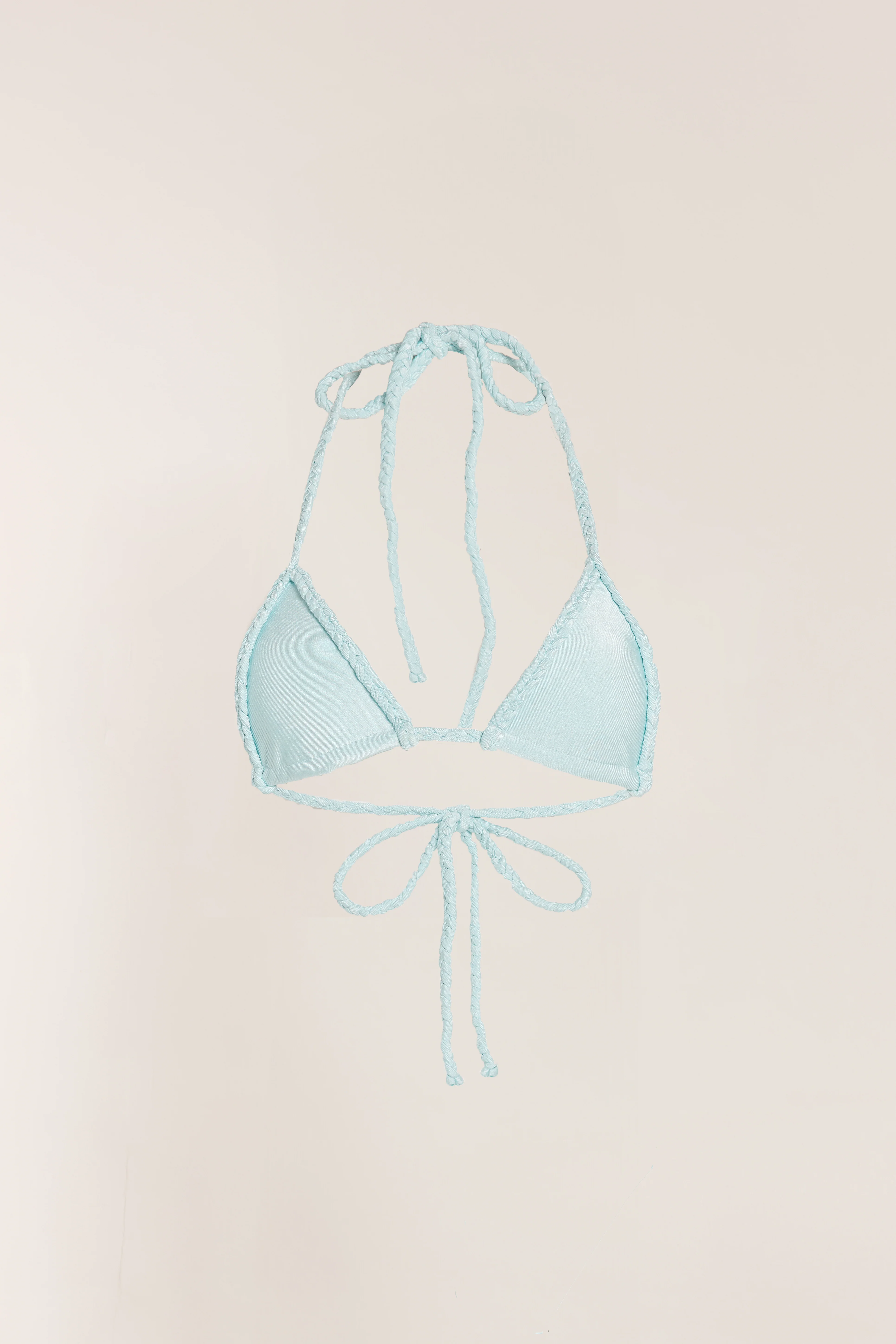 Pia Braided Bikini Top - Aqua - Image 3