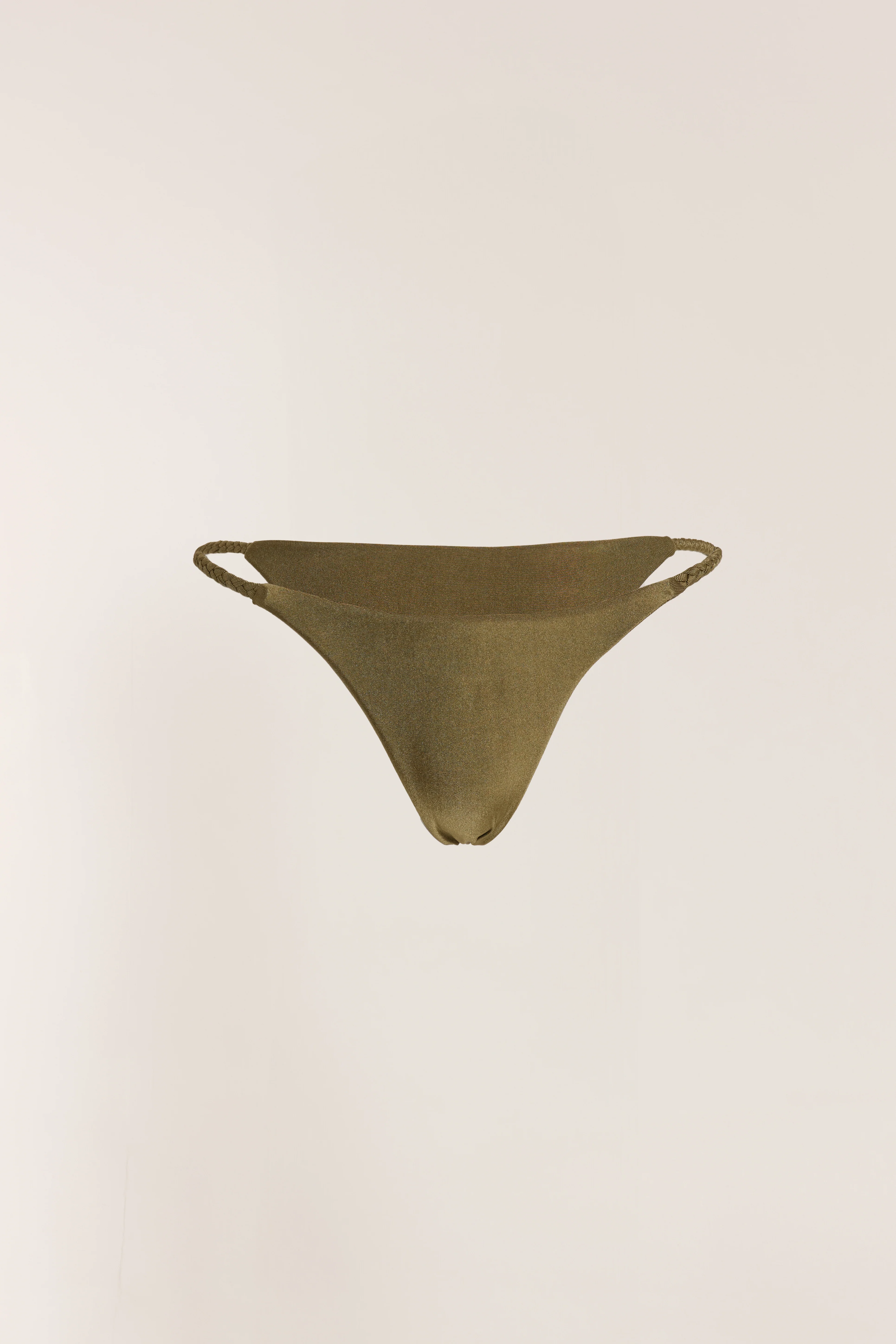Pia Braided Bikini Bottoms - Moss - Image 3