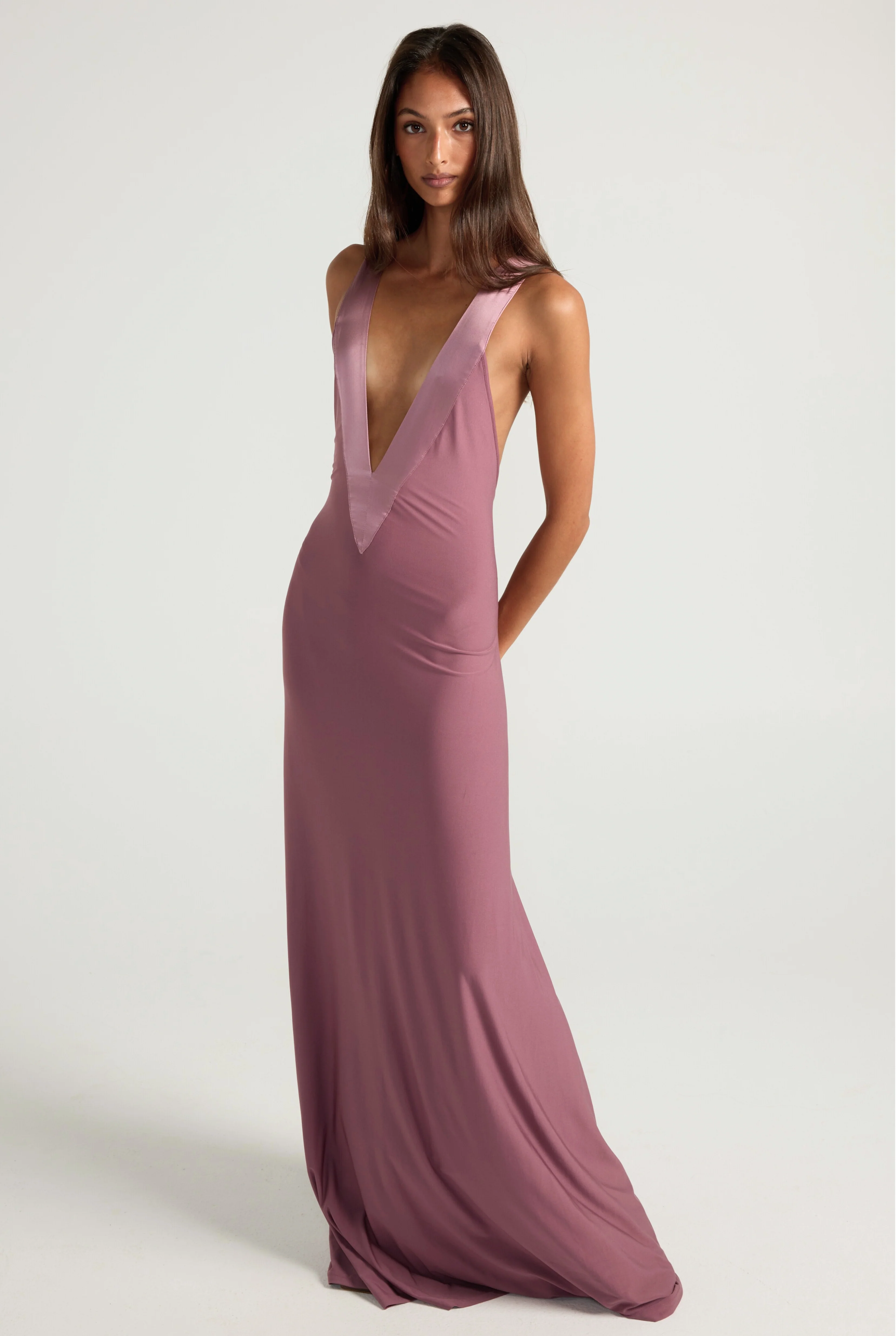 Rosa Gown - Mauve - Image 7