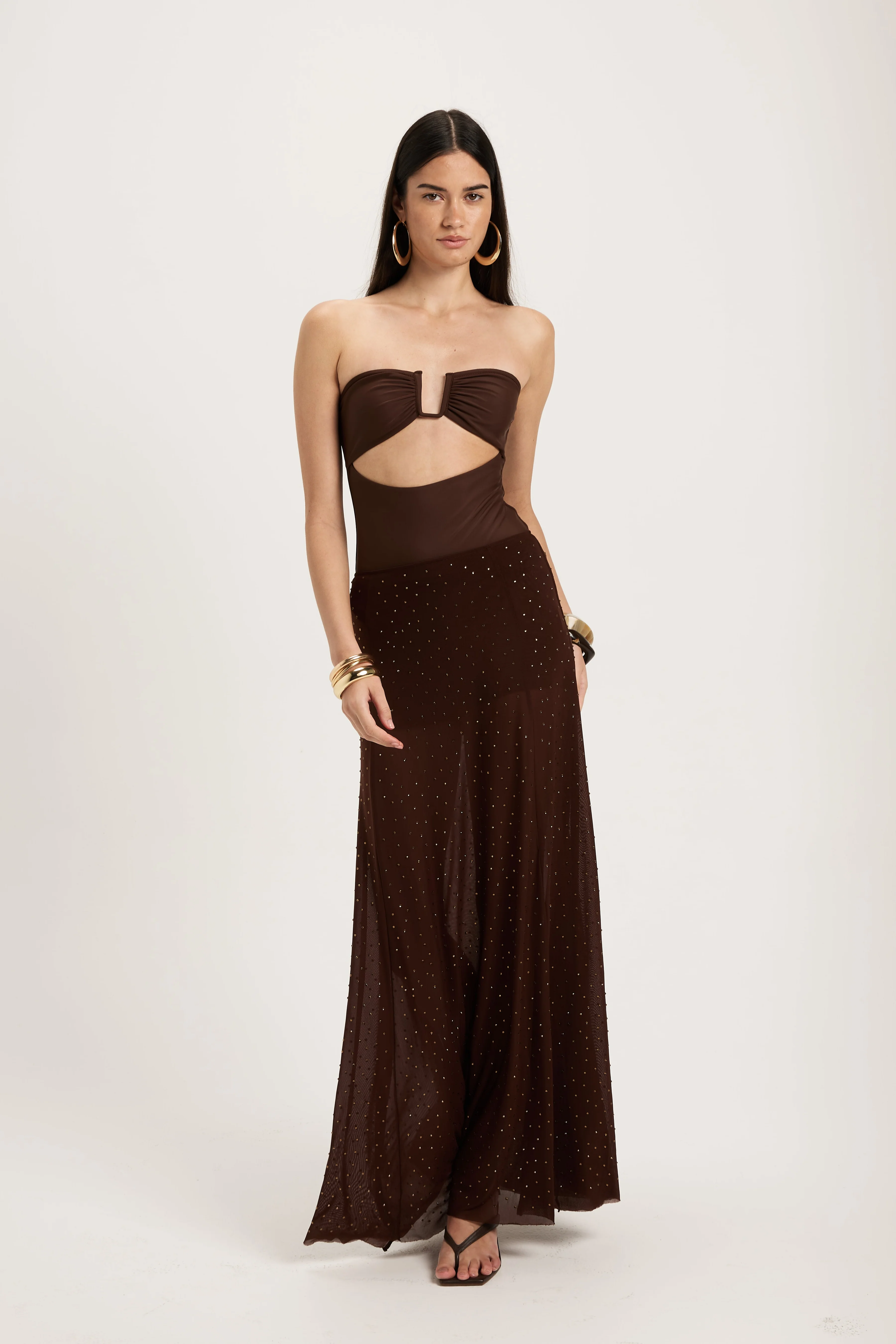 Vecchio Skirt - Brown - Image 3