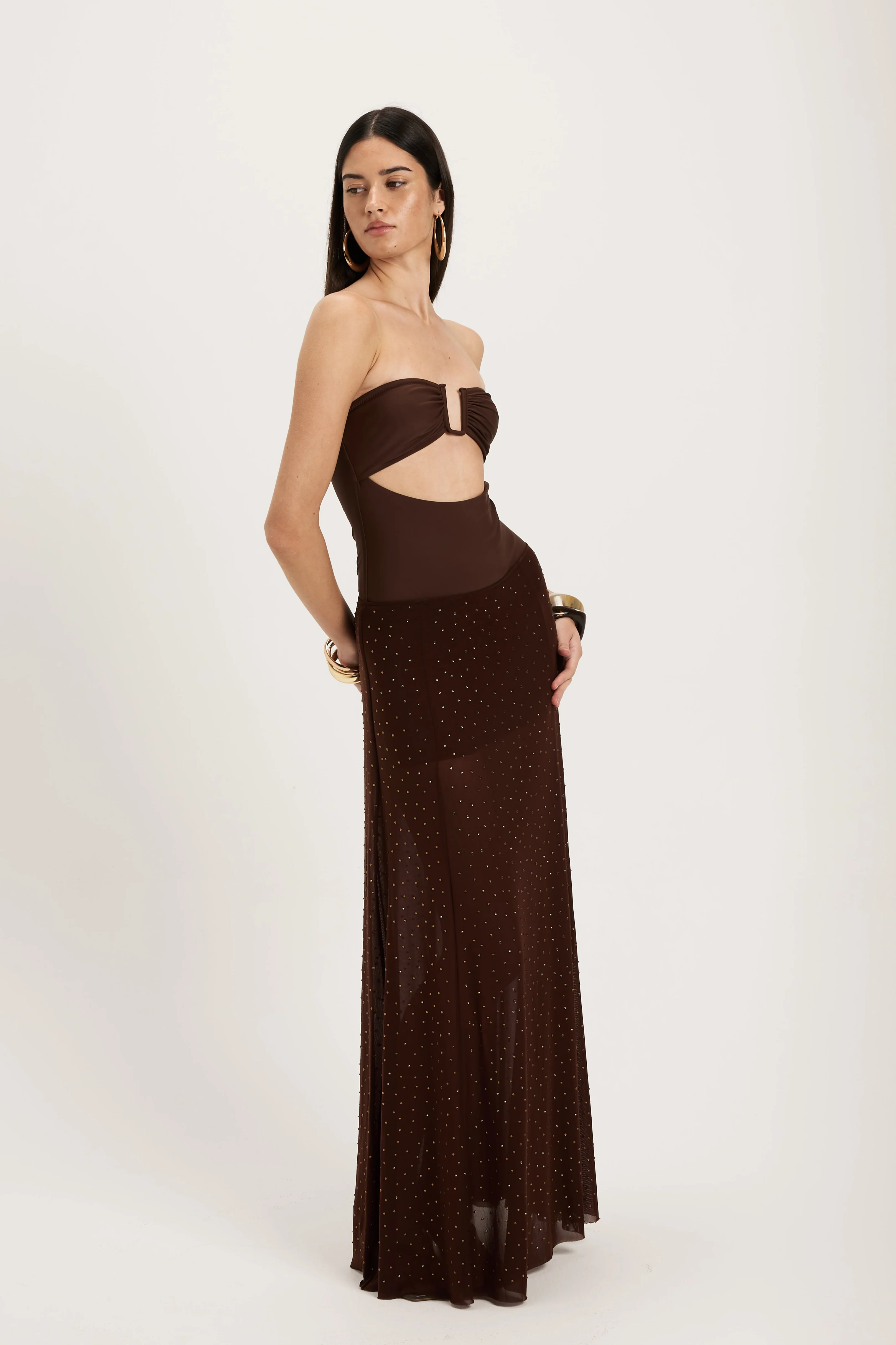 Vecchio Skirt - Brown - Image 4